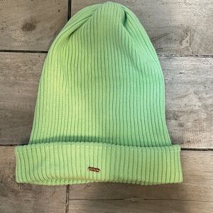 Free People Mint Ribbed Knit Beanie